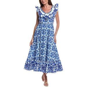 Layered With Love Womens  Sleeveless Maxi Dress, Blue